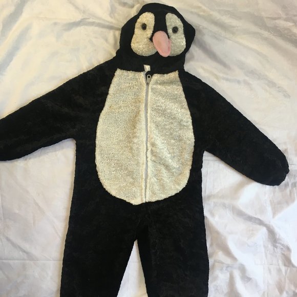 Kids Girls Size 4/5 Plush Cute Penguin Animal Bird Fancy Dress Costume Unisex - Picture 6 of 10